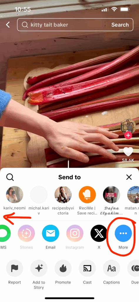 save recipe from Instagram